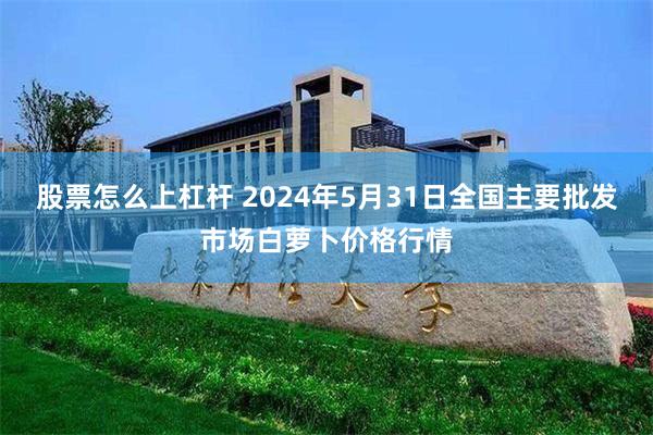 股票怎么上杠杆 2024年5月31日全国主要批发市场白萝卜价格行情